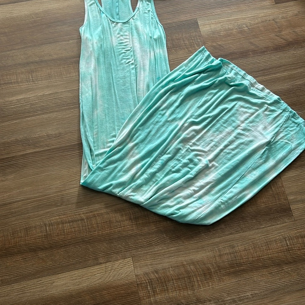 Mint Green Sleeveless Maxi Dress